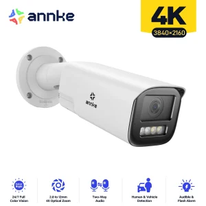4K 4X ZOOM Smart Dual Light Varifocal Network Camera IP Camera IP67 Human Vehicle Detection